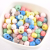 6/8/10/12mm Wooden Wooden Bead Hemu round Beads Color Scattered Beads Ornament Accessories DIY Material