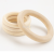 DIY Accessories 15-100mm Wood Color Wooden Ring Wooden Ring Wooden round Decorative Wooden Wooden Ring Pendant