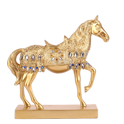 Desk Decorations Resin Craft Office Living Room Entrance and Wine Cabinet Home Horse Ornament Decorations
