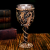 201-300ml New Product Creative Resin Stainless Steel Skull Goblet Personality 3D Red Wine Glass Bar Liquor Glass