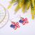 DIY Cute Flowers Ear Studs Acrylic National Flag Sports Style Sweet Earrings Younger Female Earrings