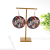 DIY Vintage Printed Totem Pattern Earrings for Women Niche Personality Bohemian New