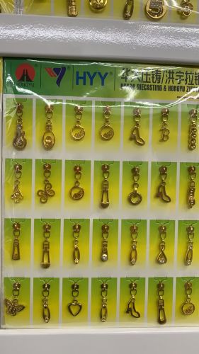 华大压铸洪宇拉链厂家直销3#象鼻尼龙/树脂/金属服装拉头1