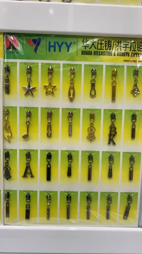 华大压铸洪宇拉链厂家直销3#象鼻尼龙/树脂/金属服装拉头3