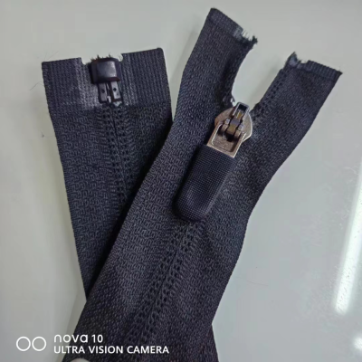 Yiwu Huada Die Casting Hongyu Zipper Factory Direct Sales 5# Nylon Open Clothing School Uniform Zipper