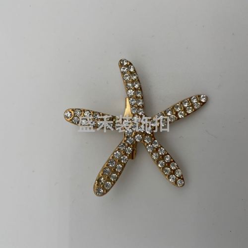 Brooch Five-Star Pin Button Decorative Buckle Drill Buckle Clothing Accessories