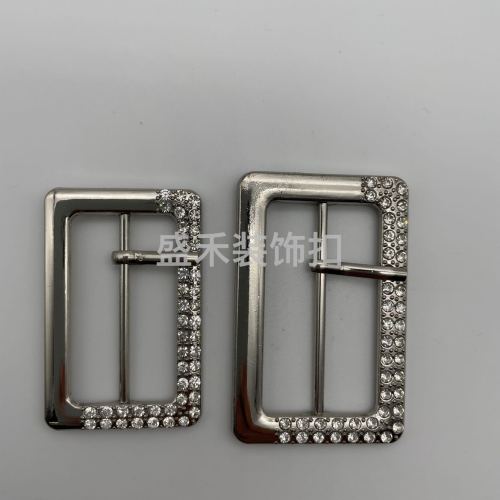 Three-Gear Buckle Adjustable Buckle Square Buckle Decorative Buckle Drill Buckle Clothing Accessories