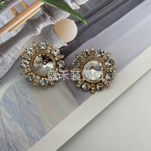 Alloy Buttons Button Decorative Buckle Drill Buckle Clothing Accessories
