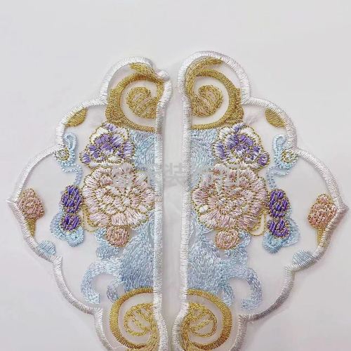 chinese style embroidered piece clothing matching decorative buckle embroidery