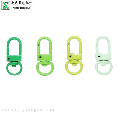 Color Hook Buckle Luggage Accessories Keychain Hook Metal Small Amount in Stock Wholesale Buckle Backpack Manufacturer Hook Buckle