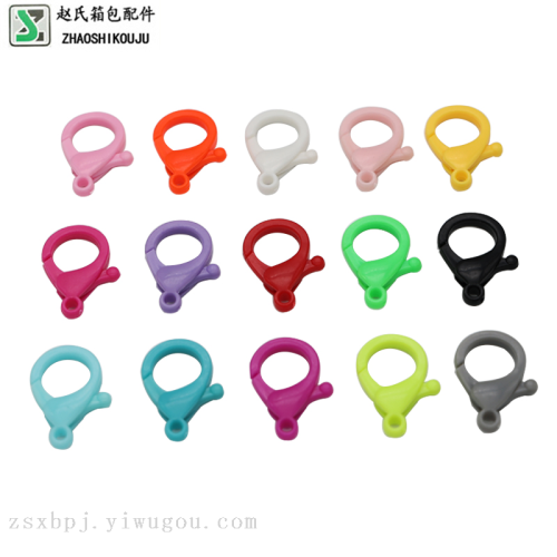 Candy Color Hook Buckle Luggage Accessories Plastic Key Backpack Hook Color Connecting Button Bag in Stock Wholesale