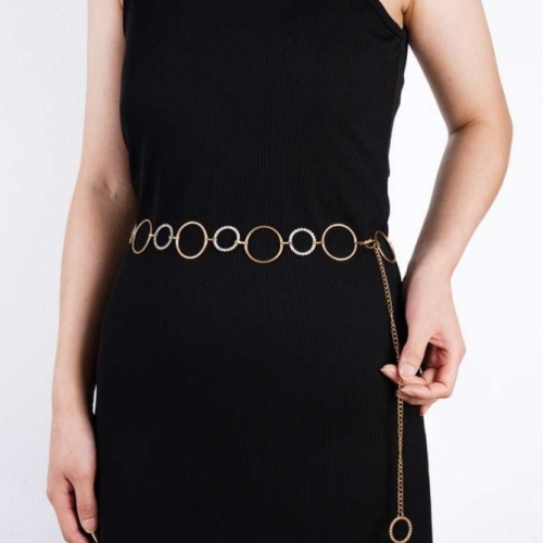 metal waist chain， available. clothing accessories， dress decoration， coat decoration， classic style