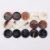Pattern Resin Button Four-Eye Corrugated Wood Grain Button Trench Coat and Overcoat All-Match round Coat Suit Suit Cufflinks