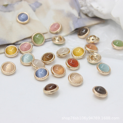 金属钮扣衬衫扣子雪纺针织小扣羊毛开衫珠光猫眼小香裙纽