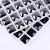 round Glass Crystal Gem Square Bottom Drill Buckle Transparent Wool Plush Shirt Hand Sewing Jewelry Decoration Buttons