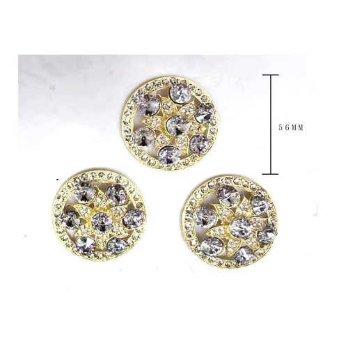 56mm alloy popular electroplating popular button pin flower for arab clothing sofa curtain and other accessories