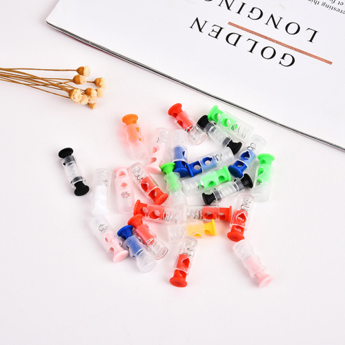 厂家现货供应尼龙调节绳扣塑料弹簧扣环保卡扣圆形弹簧猪鼻扣批发