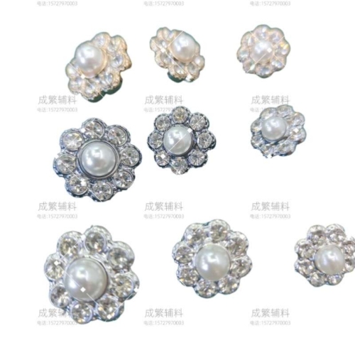 small sunflower fashion all-match pearl diamond plastic uv plating classic style coat sweater hat scarf button