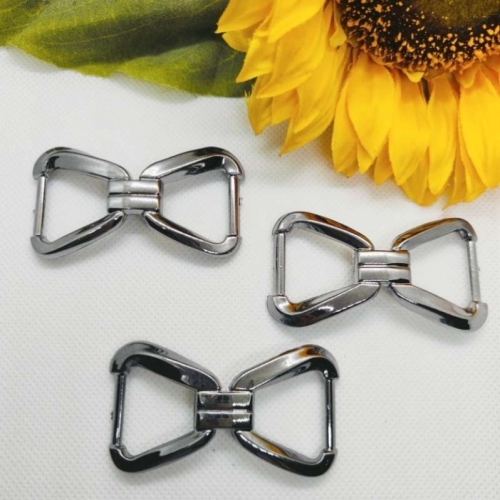 factory direct sales abs plastic shoe buckle uv plating high quality luggage belt decorative buckle handmade diy shoes accessories