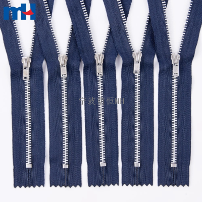 Aluminum Zipper No.4 Metal Zipper Heavy Duty Metal Pants Zipper for Sewing Wholesale