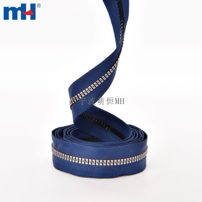 Plastic Long Zipper Chain No. 5 Music Teeth Vislon Plastic Zipper Roll Resin Zipper Made by Order
