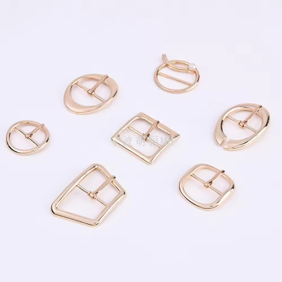 Shoes Buckle Adjustable Buckle Pin Buckle Metal Fastening Belt Buckle Slides Buckle for Dress and Shoes Decorative Buckle