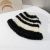 Korean Style Stitching Knitted Hat Women's Autumn and Winter Warm Wool Hat Soft Glutinous Plush Fisherman Hat