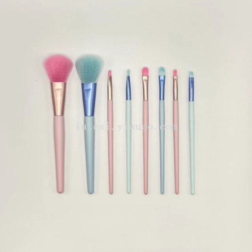 4 Makeup Brushes High-Looking Exquisite Popular Pink and Blue Makeup Brushes