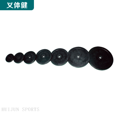HJ-A097-A103 huijun sports Rubber Coated Weight Plates  with 30mm Bore