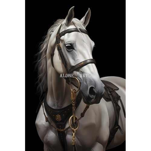 foreign trade supply bright crystal hanging painting animal horse series wall painting glossy surface bright crystal painting real shot decorative painting