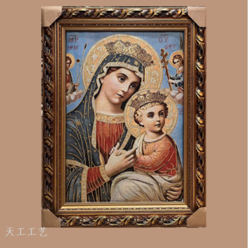 christian brocade painting christian oil painting christian decorative painting figure painting character brocade painting