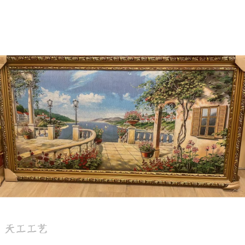 living room landscape brocade painting landscape oil painting landscape painting living room brocade painting