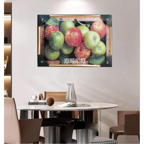 高端水果系类镶钻装饰画 现代轻奢客厅餐厅背景墙装饰 3D立体钻