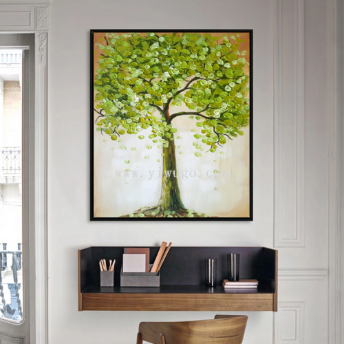 lucky tree original modern stereo handmade painting decorative painting corridor aisle vertical painting oil painting