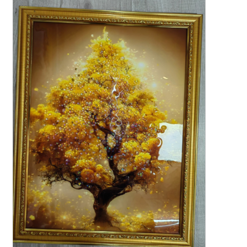 厂家直销，现在简约轻奢浪漫风景，花卉镶钻装饰画，