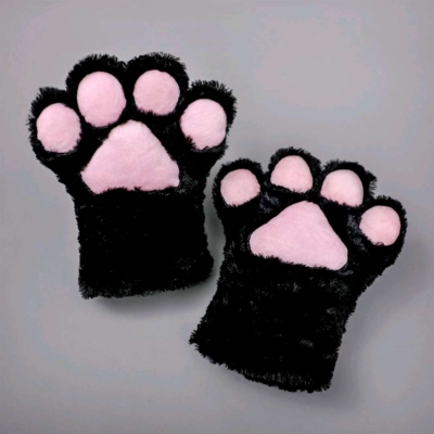 Hailiang Japanese Cute Cute Plush Cosplay Performance Props Cat Palm Net Red Cat Paw Gloves