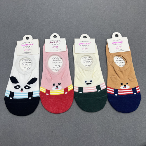 socks women‘s cotton invisible socks cartoon animal women‘s socks non-slip ankle socks silicone non-slip casual socks