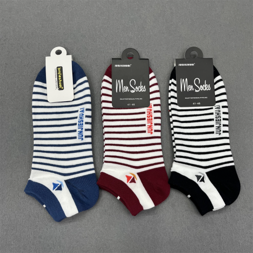Men‘s Socks Socks Men‘s Cotton Summer Thin Deodorant and Sweat-Absorbing Breathable Sports Boat Socks Wholesale