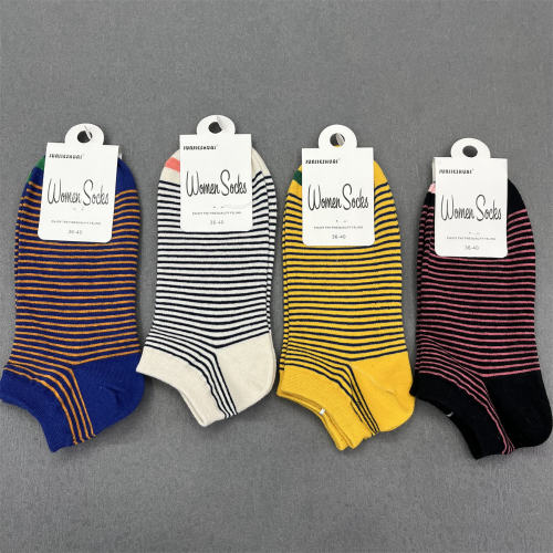 Socks Women‘s Boat Socks Summer Thin Anti-Slip Tight Pure Cotton Summer Shallow Mouth Ins Tide Socks Foreign Trade Wholesale