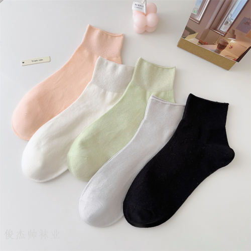 women‘s socks spring short summer maternity socks candy color loose screw type breathable sweat absorbing women‘s socks