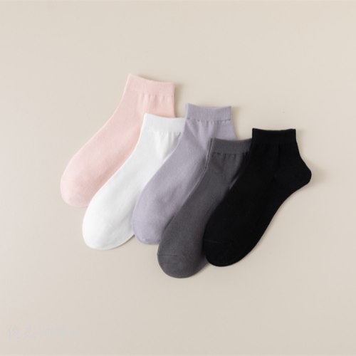 pure cotton socks women‘s cotton candy color socks women‘s solid color ankle socks women‘s summer socks wholesale
