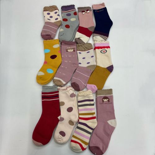 Children‘s Socks Wholesale Extra Thick Fluffy Loop Warm 2023 Autumn and Winter Girls Baby‘s Socks Cartoon Rabbit a Bale of Cotton Autumn Pants