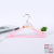 Three Colorful Children's Plastic Texture Clothes Hanger Environmentally Friendly Wet and Dry Dual-Use Invisible Hanger Creative and Practical