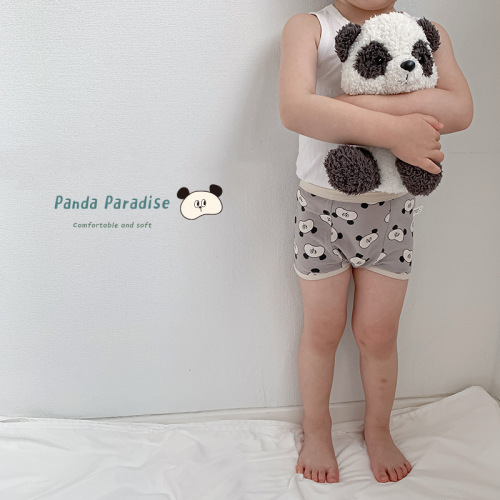 儿童内裤批发夏季新款熊猫乐园宝宝内裤棉可爱卡通儿童内裤