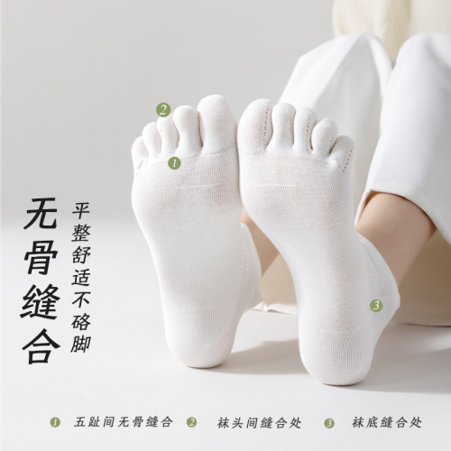 toe socks women‘s summer thin cotton sports deodorant anti-foot ankle socks women‘s summer split toe boneless socks