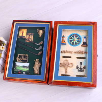 Clock Crafts Decoration Cabinet Crafts Wooden Ornament Crafts Clock Artifacts 