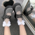 Bow Black Stockings Women's Black over-the-Knee JK Spring and Autumn Sexy Pure Lace Long Fishnet Socks with Skirt