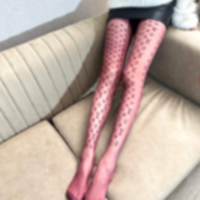 New Candy Color L Letter Color Core Stockings Women's Advanced Printed Anti-Snagging Silk Spring and Summer Ultra-Thin