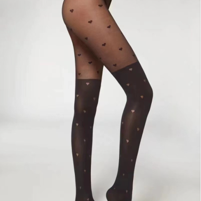 Calzedonia23 Spring/Summer New Valentine's Day Series Women's over-the-Knee Effect Love Pantyhose