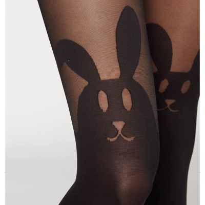 Calzedonia Autumn and Winter Rabbit New Year New Women's Fashion Cartoon Rabbit Pantyhose Jacquard Stockings